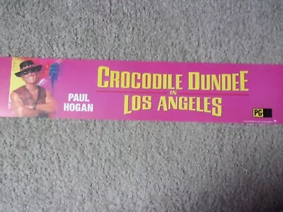 Crocodile Dundee In Los Angeles 2000 Movie Mylar Banner Poster 25x5 • $6
