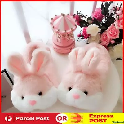 Cute Rabbit Slippers Bunny Closed Toe Slippers Thickened Cozy For Men Women • $29.03