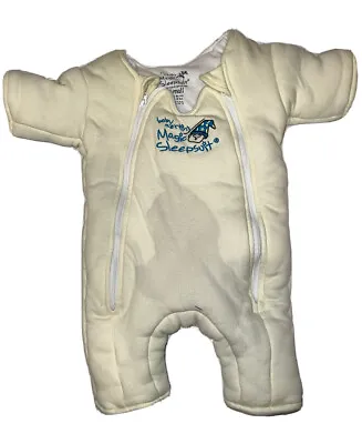 Baby Merlin's Magic Sleepsuit 3-6 Months Fleece White • $10.50