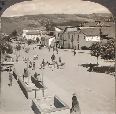 Keystone Stereoview Street In Quito Ecuador From Rare 1200 Card Set #116 DN117 • $3.99