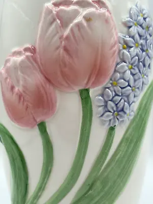 Otagiri Mary Ann Baker Tulip Garden Vase Japanese Vintage SHIPS FREE IN THE USA • $19.99