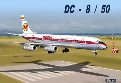 New! Mach2 GP.110IBA Iberia Douglas DC-8-50 - 1:72 Scale Model Kit • $109.90