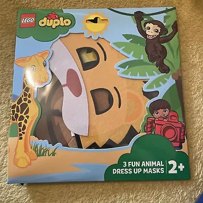 £4 • Buy Lego Duplo Fun Animal Dress Up Masks Set Of 3 Lion, Monkey & Giraffe New