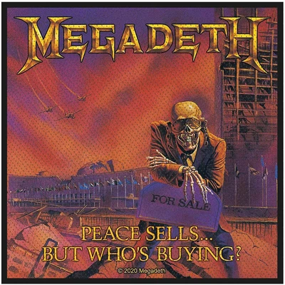 £3.95 • Buy Megadeth 'Peace Sells' Sew On Patch - Official Merchandise - Free Postage