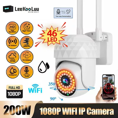 V380 Pro HD 1080P Wireless WIFI IP Camera Outdoor PTZ Smart Home Security Camera • £22.99