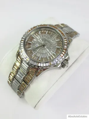 NEW Michael Kors Mid Everest Crystal Silver Golden Glitz Watch Ltd. Ed. MK7288 • $348.98