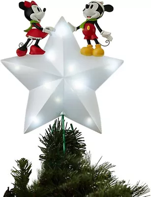 Disney Mickey And Minnie Mouse Light Up Christmas Tree Topper • $295.95