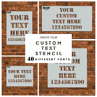 Custom Text Template Stencil • $18.95