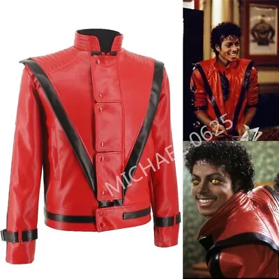 MJ Michael Jackson Thriller MTV Red Retro Dance Jacket Outwear Halloween • $119.99