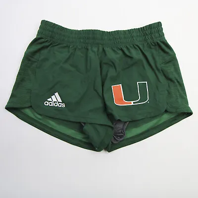 Miami Hurricanes Adidas Running Short Women's Dark Green New • $12.99