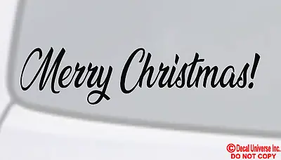 MERRY CHRISTMAS! Vinyl Decal Sticker Car Window Wall Bumper Holiday Jesus Love • $3.69