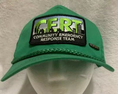 VTG USMMA CERT Emergency Response Team Hat Green With Pin Rare Merchant Marine • $35.99