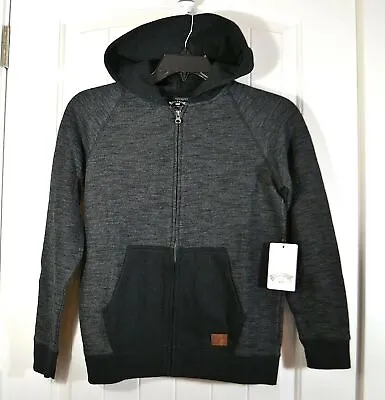 Nwt Boys Kids Youth Billabong Black Balance Full Zip Hoodie Sz M L • $14.39