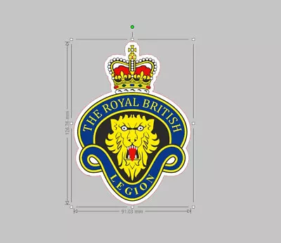 THE ROYAL BRITISH LEGION Car Sticker British Army Military • £3.05