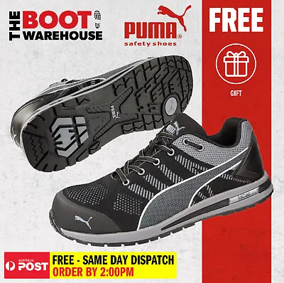$139.95 • Buy VEGAN, VEGETARIAN, NO LEATHER! - Puma 'ELEVATE' Composite Toe Safety Work Shoes 