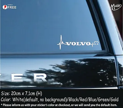 VOLVO Is In My Blood Heartbeat Reflective Car Stickers Decals Best Gifts W • $4.53