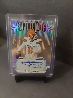 2023 Panini Illusions Johnny Manziel Superlatives Auto /99 Browns • $20