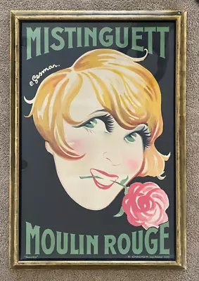 1926 Original Gesmar  Mistinguett Moulin Rouge  Litho Poster Havard Pere & Fils • $2250