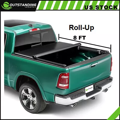 Truck Bed Tonneau Cover 8Ft For 88-07 Silverado Sierra C/K Roll Up • $149.22