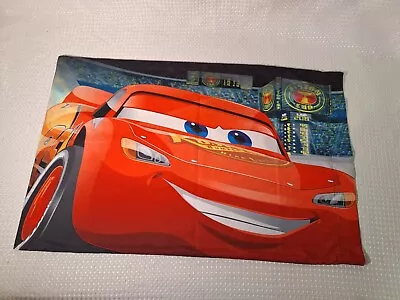 Disney Pixar Cars 3 Lightning McQueen Pillowcase Standard Size 30 X19  Polyester • $11.99