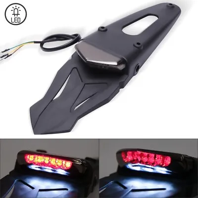 Universal Dirt Bike LED Rear Fender Tail Light Brake Smoked For Off Road Enduro • $32.95