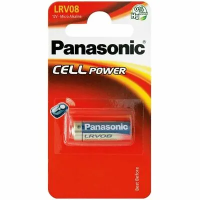 A23 23A 12v Alkaline Battery Panasonic Brand Batteries LRV08  • £2.45