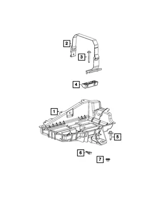 New Genuine Mopar Bracket Battery OE 68082538AB • $9.99