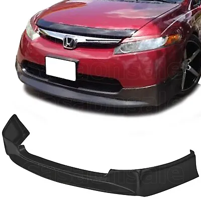 [SASA] Fit For 06-08 Honda Civic Sedan 4dr JDM MU PU Front Bumper Lip Spoiler • $107.99