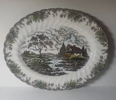 Vintage Myott 'The Brook' Large Serving Platter Fine Staffordshire Ware • £17.50