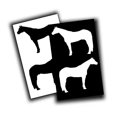 Quarter Horse Decal 4X Decal Sticker For Trailer Tack Box Or Windshield • $13.83