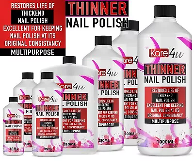 £3.75 • Buy Nail Polish THINNER Gel Nail Varnish Thinner Thin And Revive Old Favorite Polish