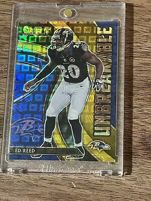 2020 Panini Select ED REED Unbreakable Gold Prizm /10 Baltimore Ravens #U15 • $60