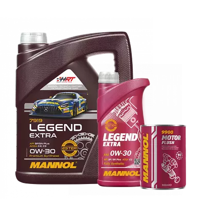 6L MANNOL Legend Extra 0w30 Fully Synthetic Engine Oil+Engine Flush • £35.99