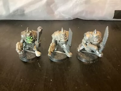 Rogue Trader/Second Edition Space Ork Goff Nobz X 3 Oldhammer Metal Goffs • £11.99