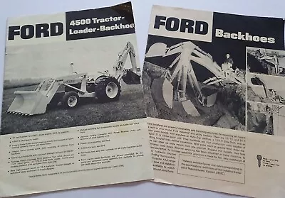 FORD LOADER - BACKHOE  BOOKLETS USA 4500 Tractor Attachments Specifications  • $15