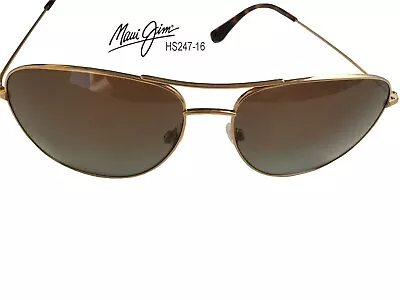 NEW Maui Jim CLIFF HOUSE Gold POLARIZED HCL Bronze Lens Sunglass HS247-16 • $199.99