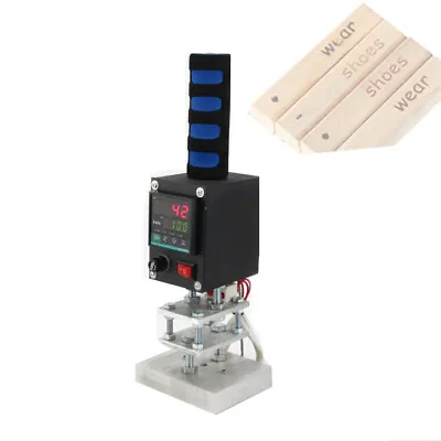 8*10CM Manual LOGO Hot Foil Stamping Branding Embossing Machine Leather Printer • $99.99