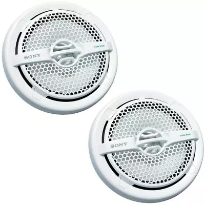 £59 • Buy Sony XS-MP1611 Marine Boat Bathroom Speakers Dual Cone 16cm 6.5  65w RMS Pair