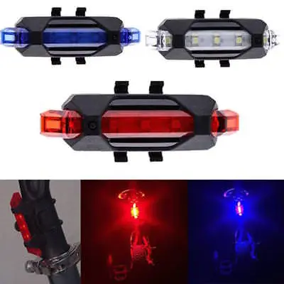 RECHARGEABLE Micro USB Flash LED Bicycle Bike Frame Waterproof Head Tail Light • $5.95