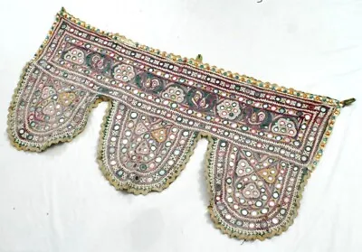 Rabari Door Tribal Ethnic Tapestry Mirror Embroidery Valance Decor Indian Toran • $0.99