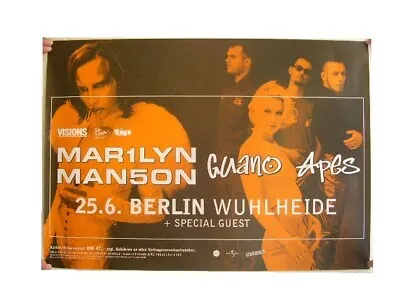 Marilyn Manson Guano Apes Poster Concert Berlin • $118.62