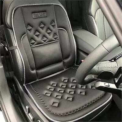 Car Seat Pad Cushion Cover Universal Front Protector Chair Soft Mat Foam Black • £19.95