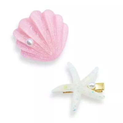Starfish Shell Pearl Hair Clip Set Artificial Mermaid Costume Hairpin Pink • $9.09