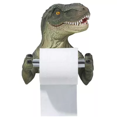 $46.98 • Buy Resin Cartoon Dinosaur Toilet Paper Roll Holder Tissue Towel Holder Bedroom Rack