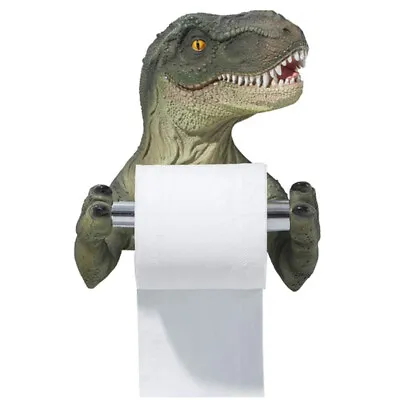 $43.98 • Buy Resin Cartoon Dinosaur Toilet Paper Roll Holder Tissue Towel Holder Bedroom Rack