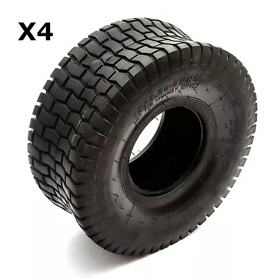 £93.29 • Buy 4 Pack Of Tyres 15x6.00-6 Garden Lawn Tractor 6  Rim 4PLY Rubber