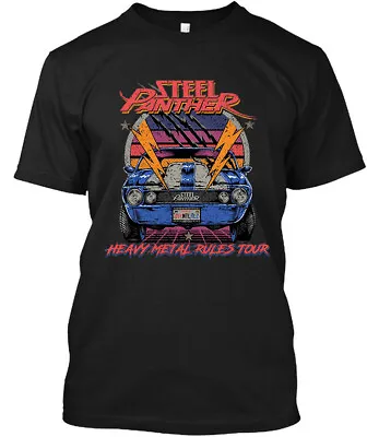 NWT Steel Panther Heavy Metal Rules American Rock Music Band Tour T-Shirt S-4XL • $17.99