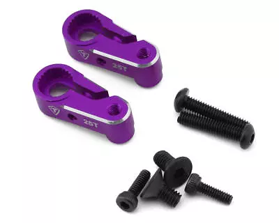 Treal Hobby TRX-4M Aluminum Clamping Servo Horns (Purple) (2) (25T) • $15.98