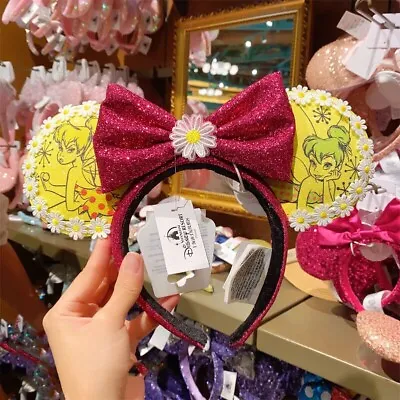  Authentic Disney 2023 Tinker Bell Minnie Mouse Ear Headband Shanghai Disneyland • $16.91