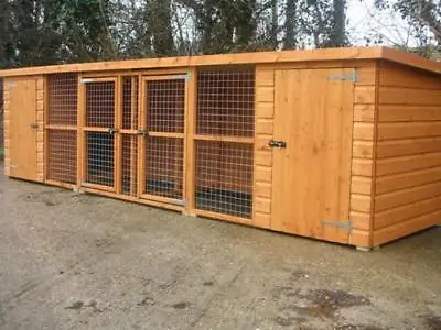 Double Dog Kennel And Run (Also For Cats Rabbits And Guinea Pigs). • £1049